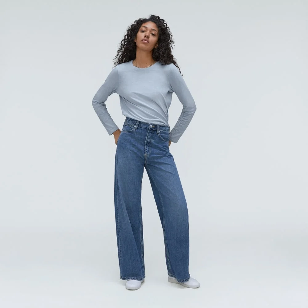 The Organic Cotton Long-Sleeve Crew | Mist (3)