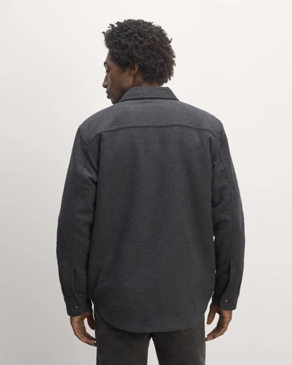 The ReNew Fleece-Lined Heavyweight Overshirt | Heather Charcoal (2)