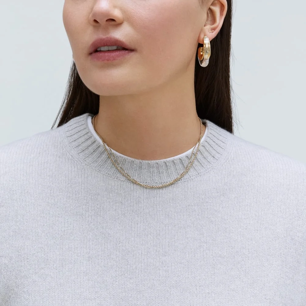 The Everyone Cashmere Crew | Pale Heather Grey (6)