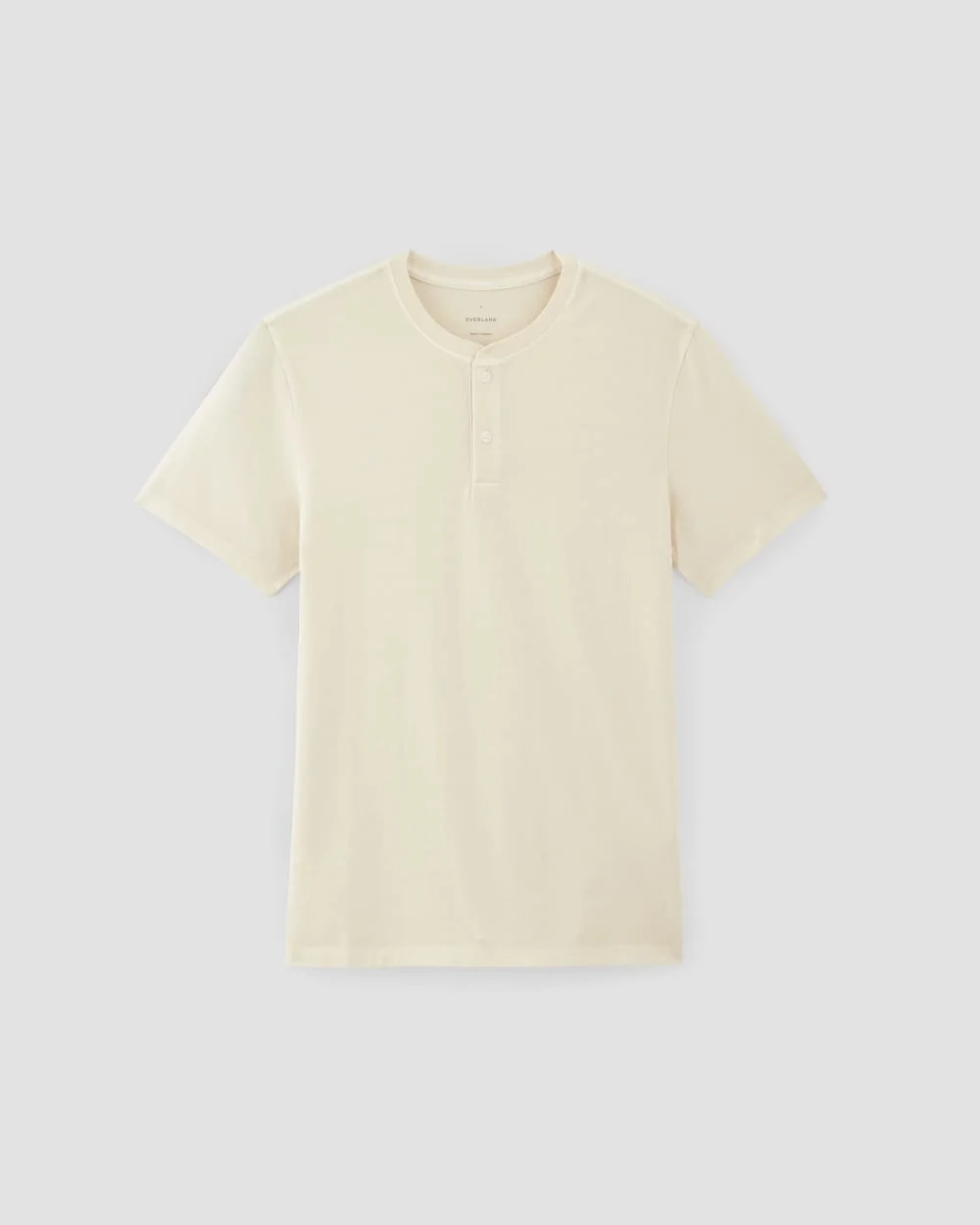 The Essential Organic Garment-Dyed Henley | Parchment (4)