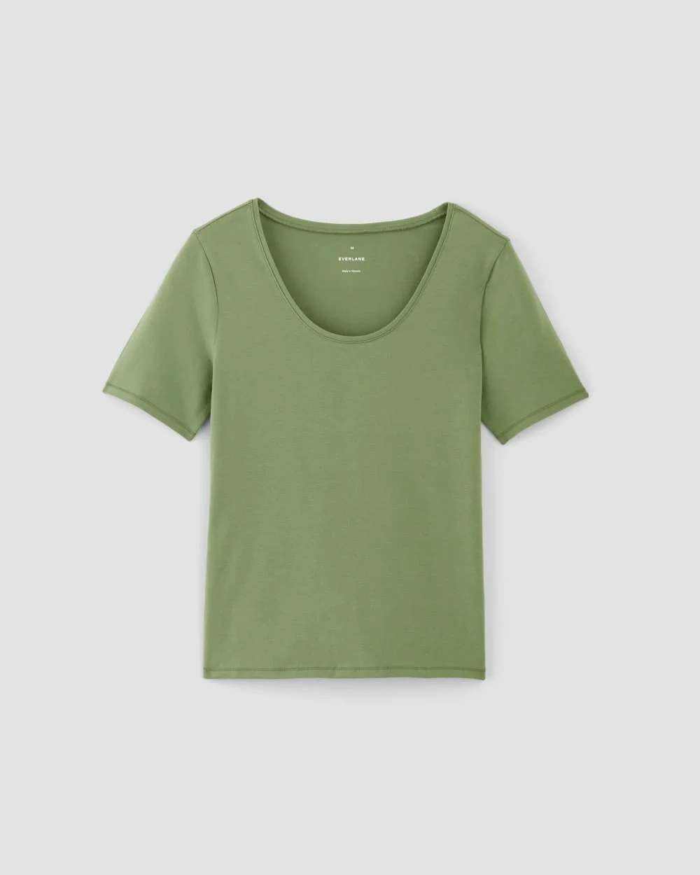 The Form Scoop-Neck Tee | Jade Green (3)