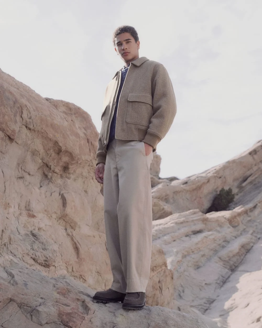 ReWool Flight Jacket | Heather Taupe (4)