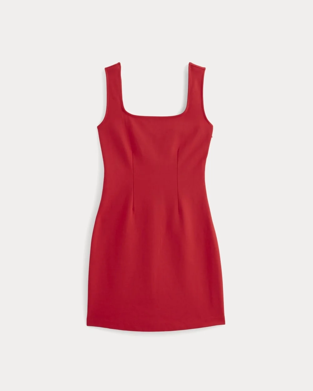 The Dream Square-Neck Dress | Classic Red (5)