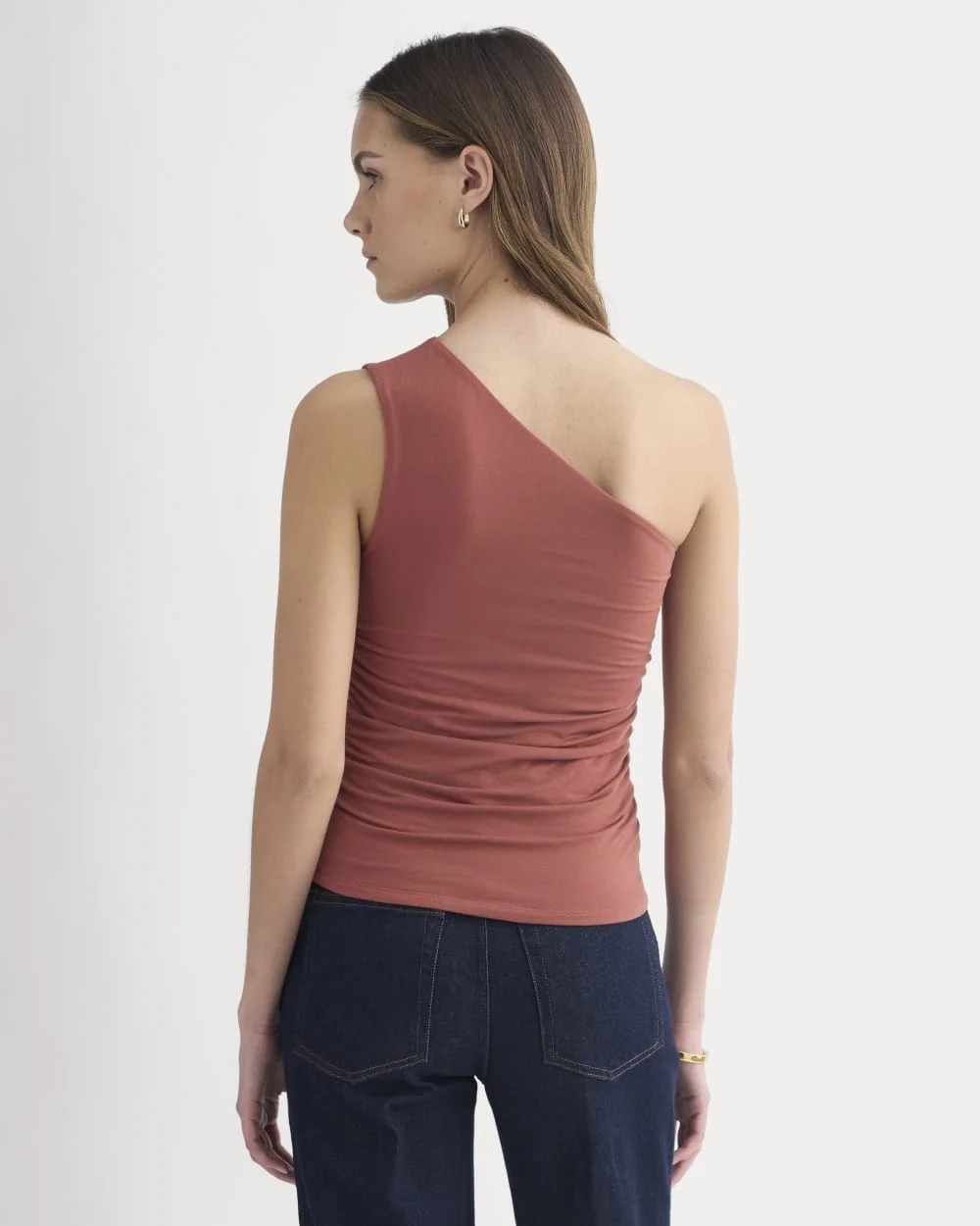 One-Shoulder Top | Henna Red (4)