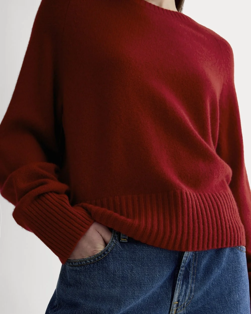 The Boxy Crew in Cashmere | Berry Red (4)