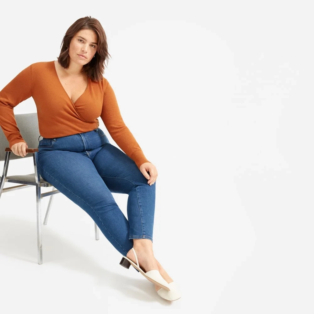 The Authentic Stretch High-Rise Skinny | Mid Blue | 26.5" Inseam (10)