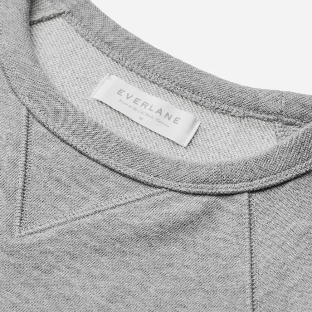 The Unisex French Terry Crew |  Heathered Grey (3)