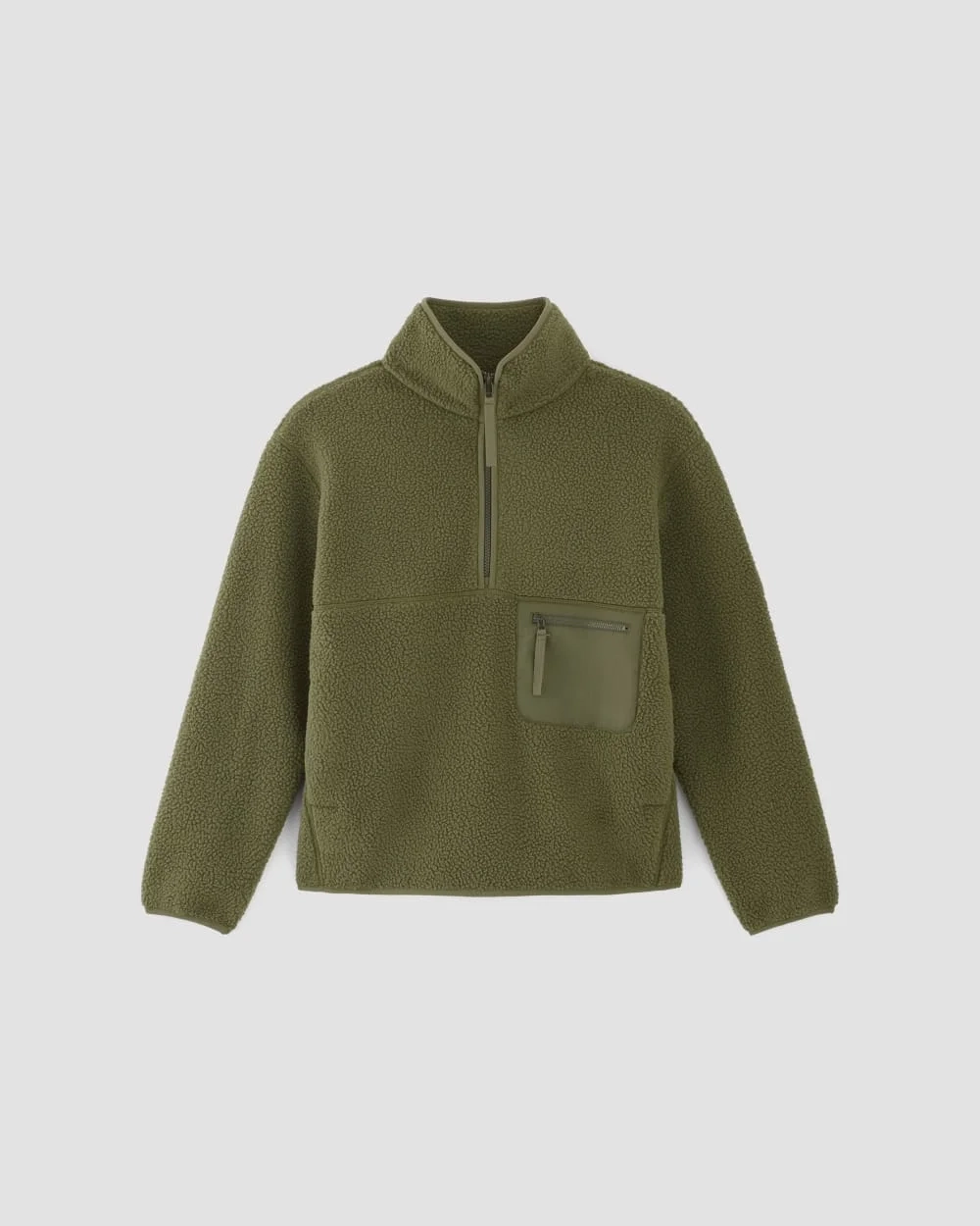 The ReNew Fleece Oversized Half-Zip | Kalamata (2)