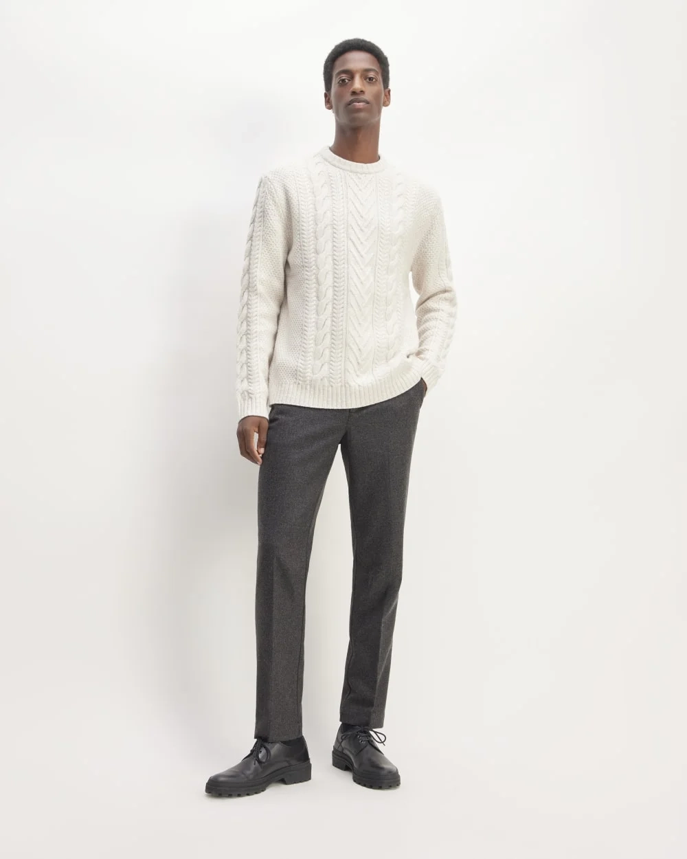 The Wool Flannel Pant | Heather Charcoal (4)