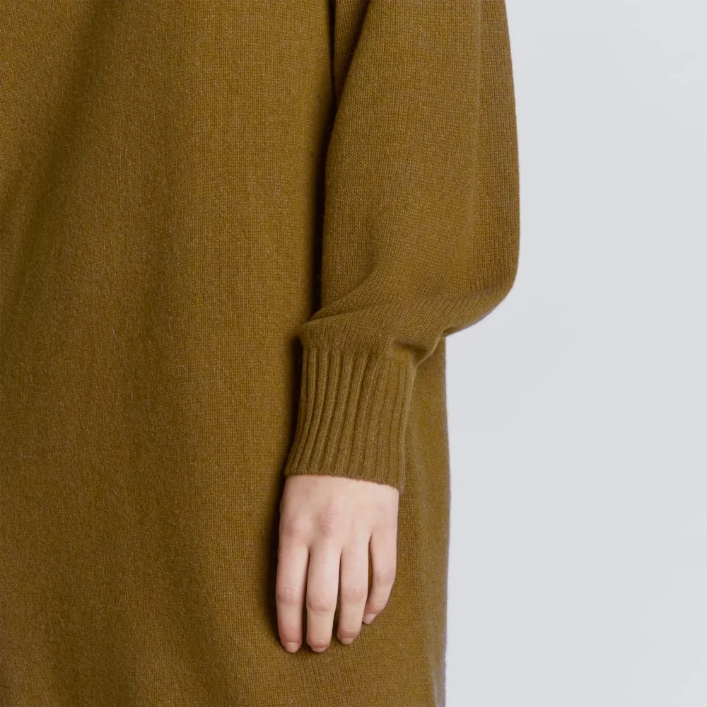 The Cashmere Midi Dress | Tapenade (4)