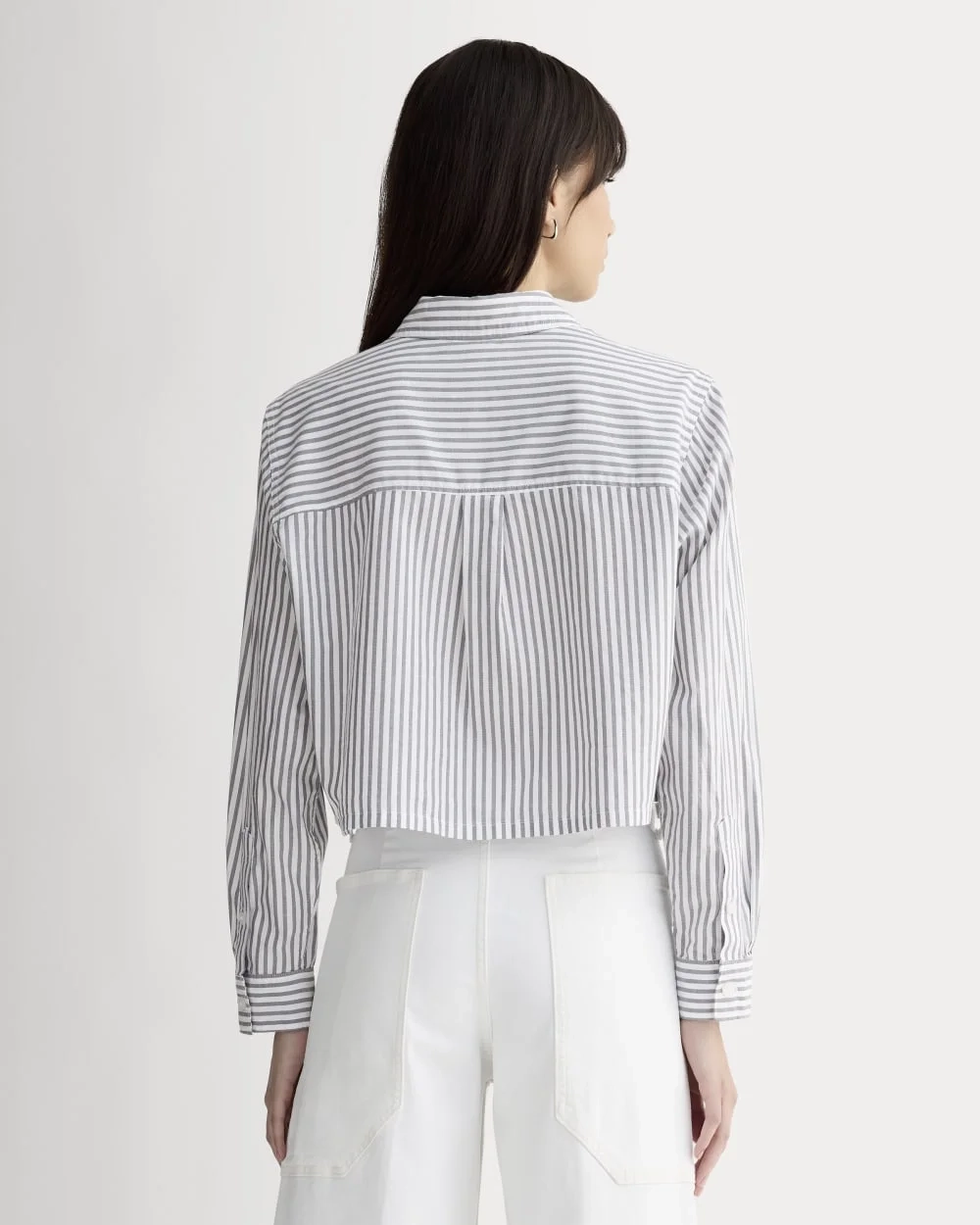 The Way-Short Shirt in Silky Cotton | Periscope / Bone (3)