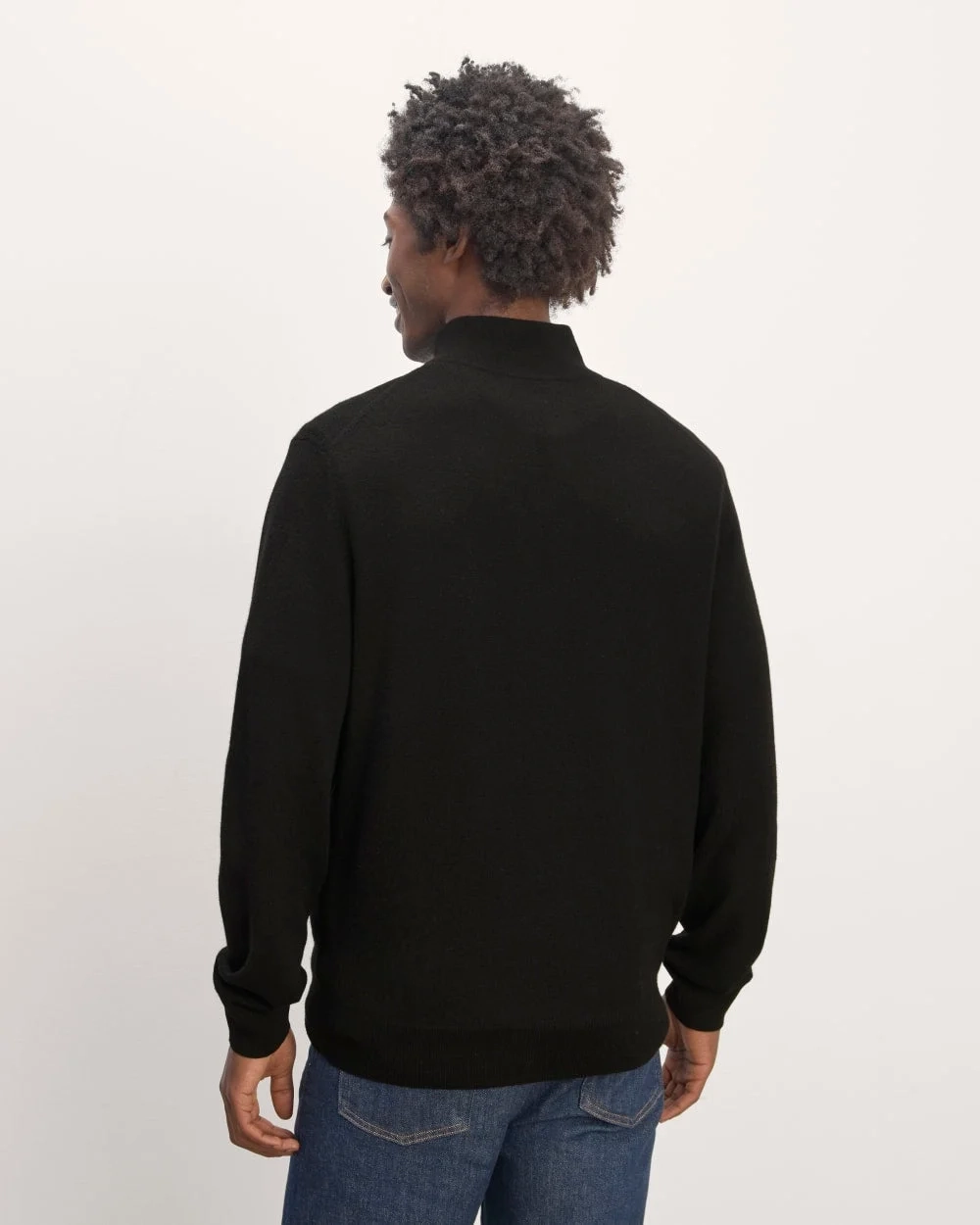 The Quarter-Zip in Cashmere |  Black (4)