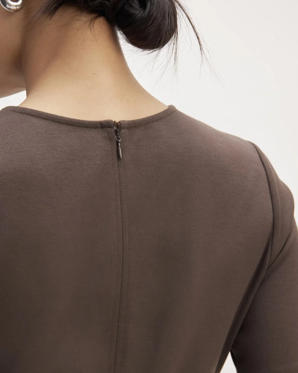 The Dream Short-Sleeve Dress | Earth Brown (6)
