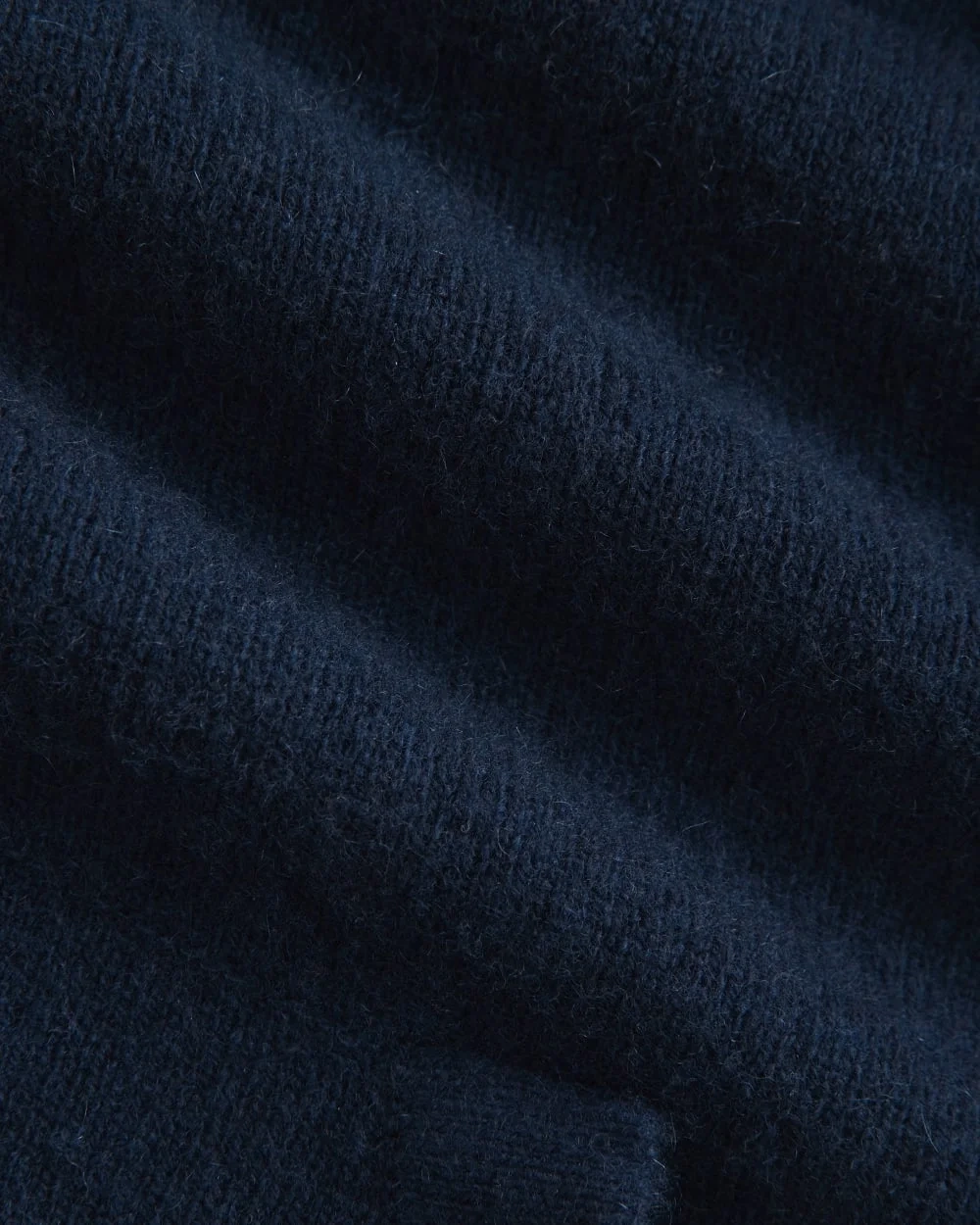 Full-Zip Hoodie in Wool Cashmere | Navy (3)