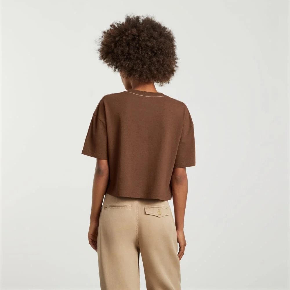The Vintage Henley Hemp Tee | Espresso (4)