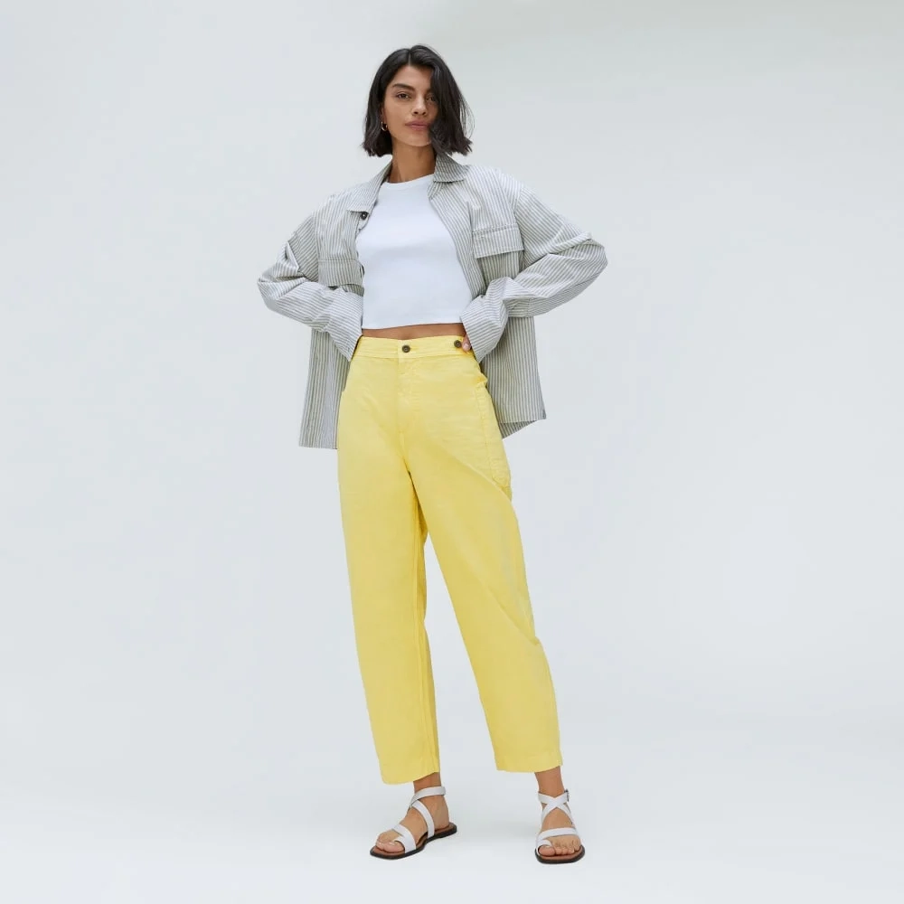 The Fatigue Barrel Pant | Lemon (4)