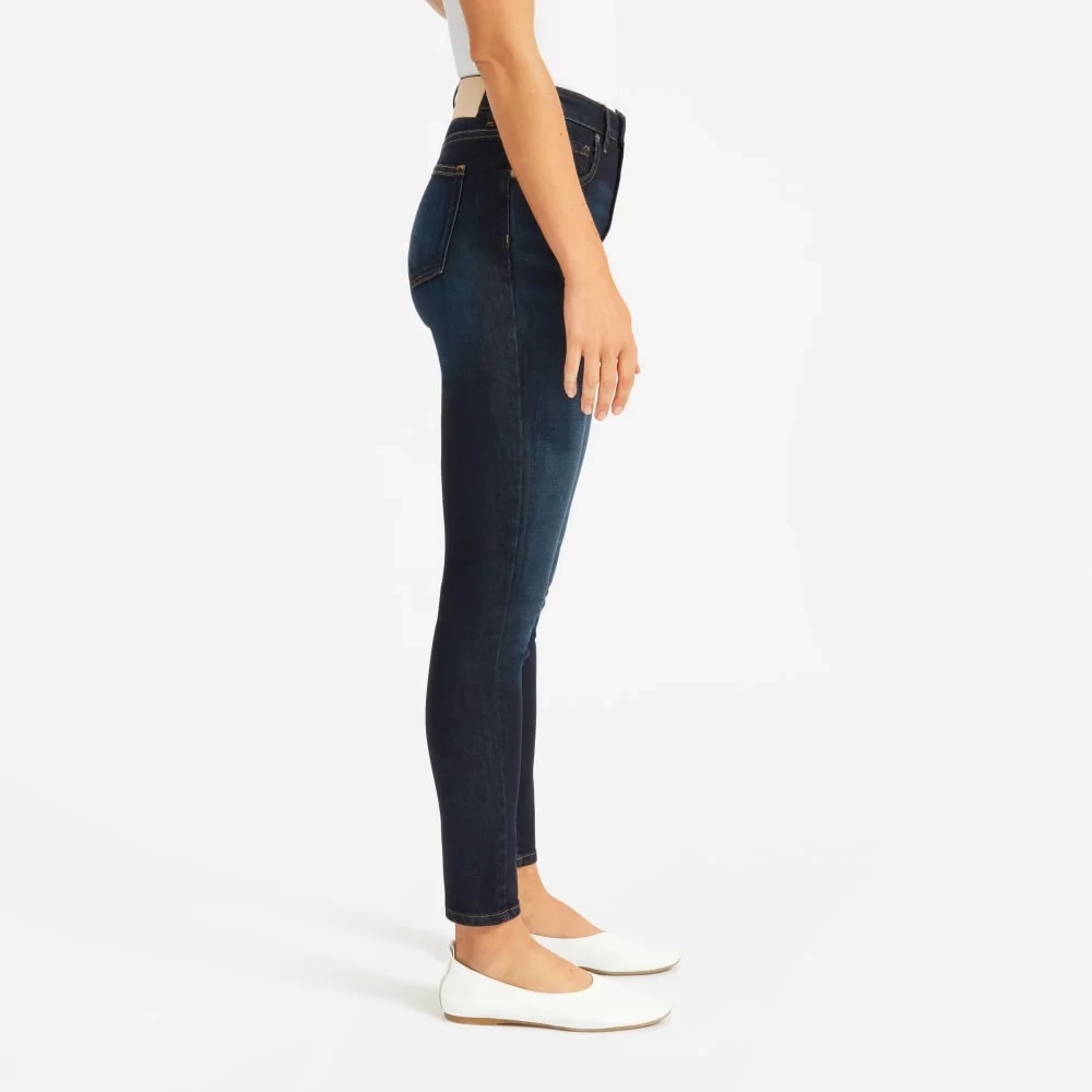 The Curvy Authentic Stretch High-Rise Skinny Jean | Dark Blue Wash | 28.5" Insea (9)