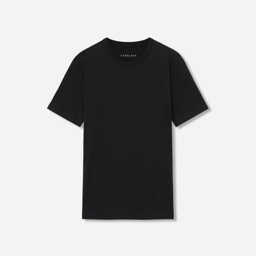 The Cotton Slub Crew  | Black (2)