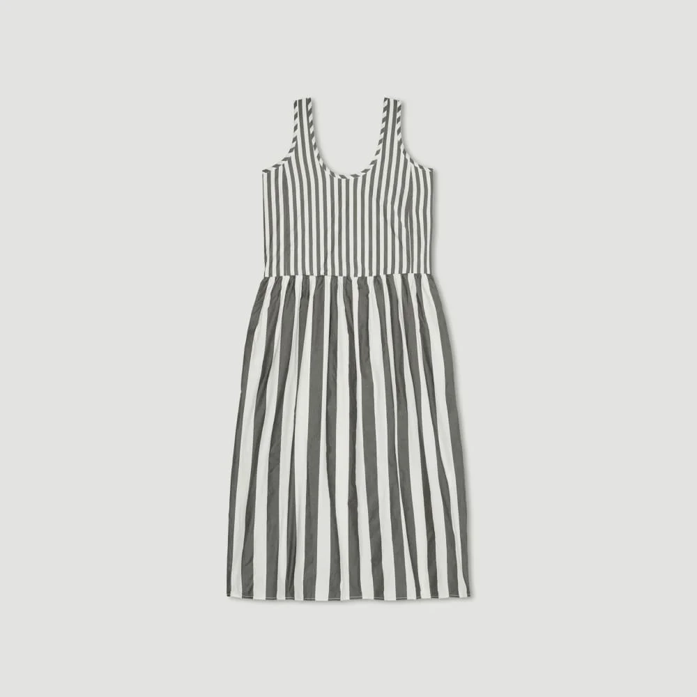 The Poplin Summer Dress | Bone / Black (4)