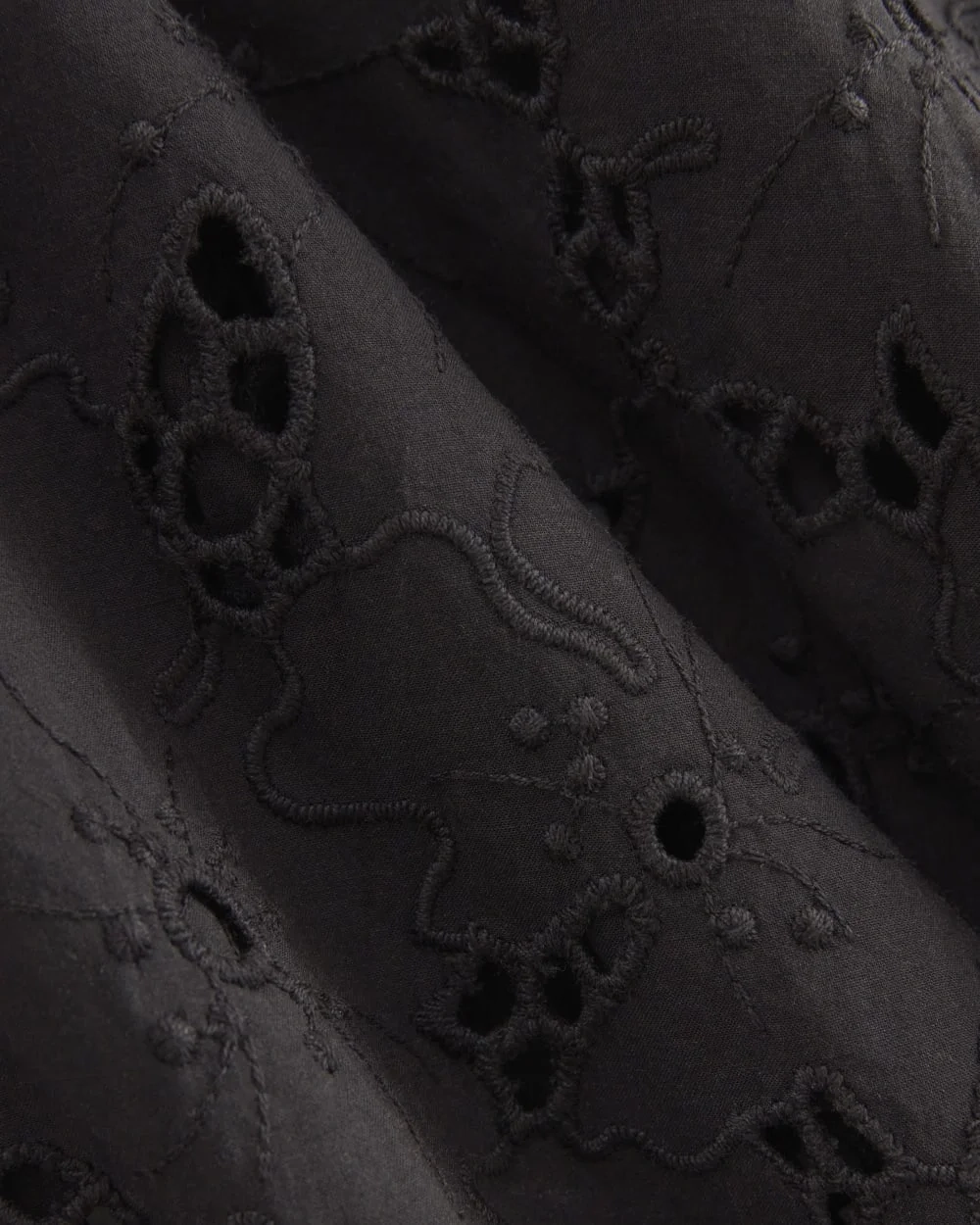 The Eyelet Camp Shirt | Black (3)