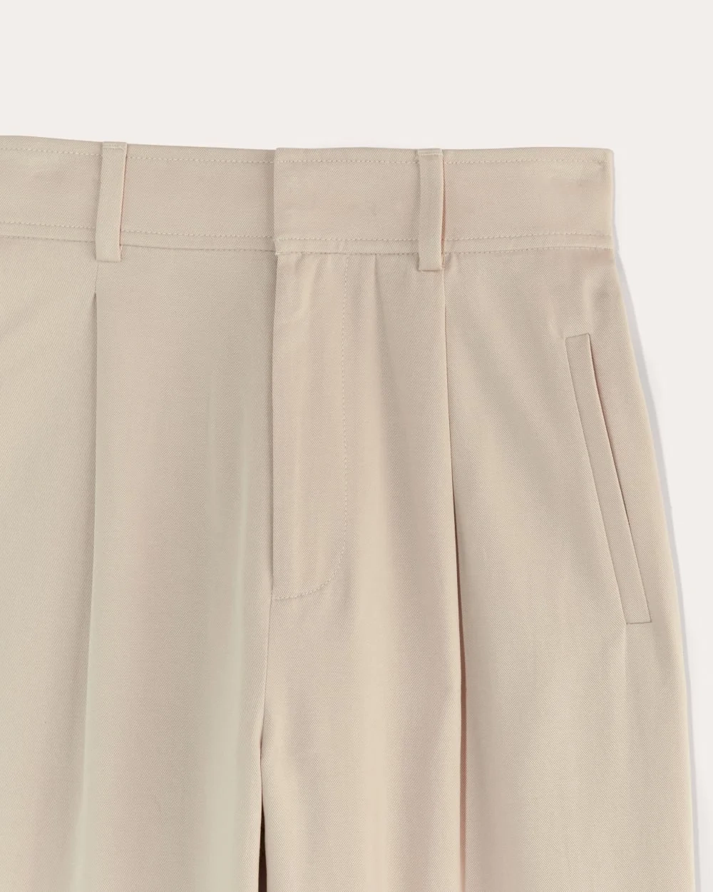 The Draper Pleated Pant in Buttersmooth | Sandstone | 32" Inseam (5)