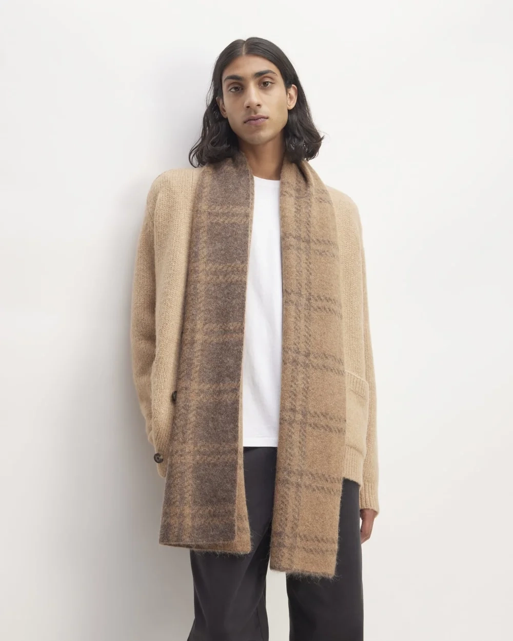 The Alpaca Patterned Scarf | Cocoa / Tiger's Eye (3)