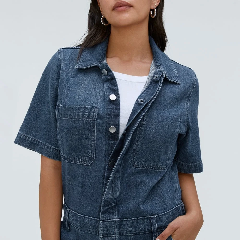 The Supersoft Jean Coverall | Work Blue (5)