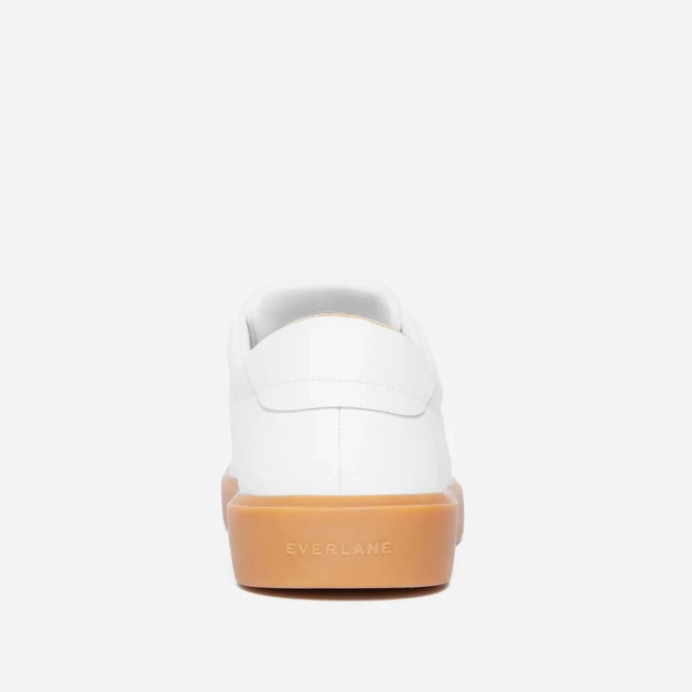 The ReLeather® Tennis Shoe  | White / Gum Sole (4)