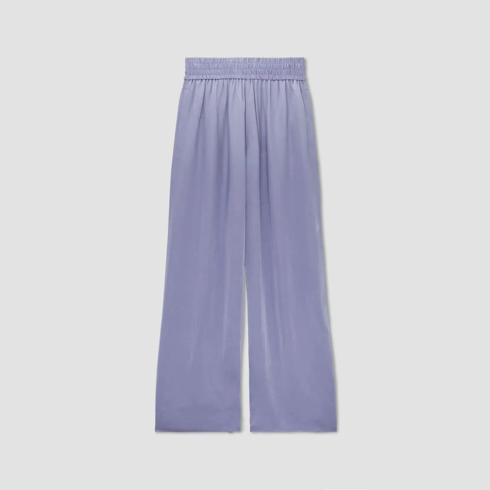 The Satin Pull-On Pant | Cornflower Blue (4)
