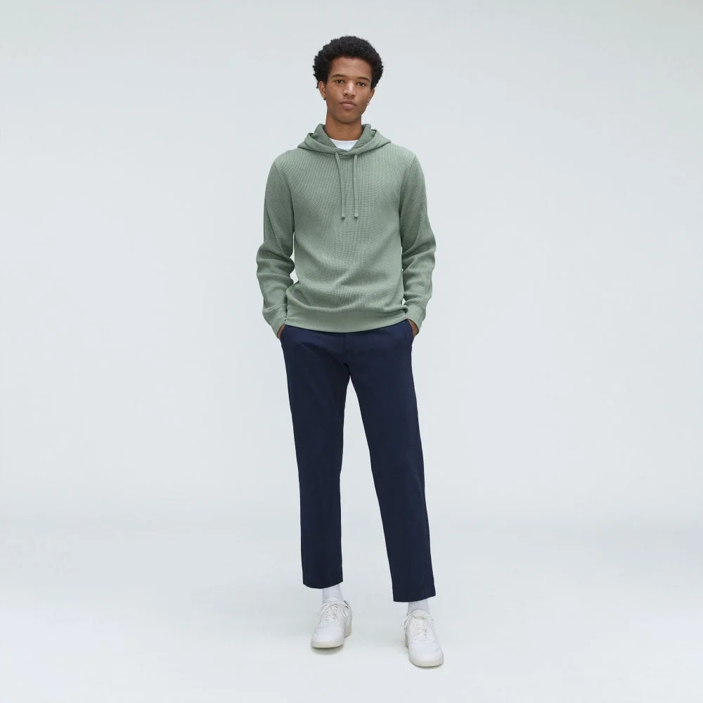 The Waffle-Knit Hoodie | Lily Pad (3)