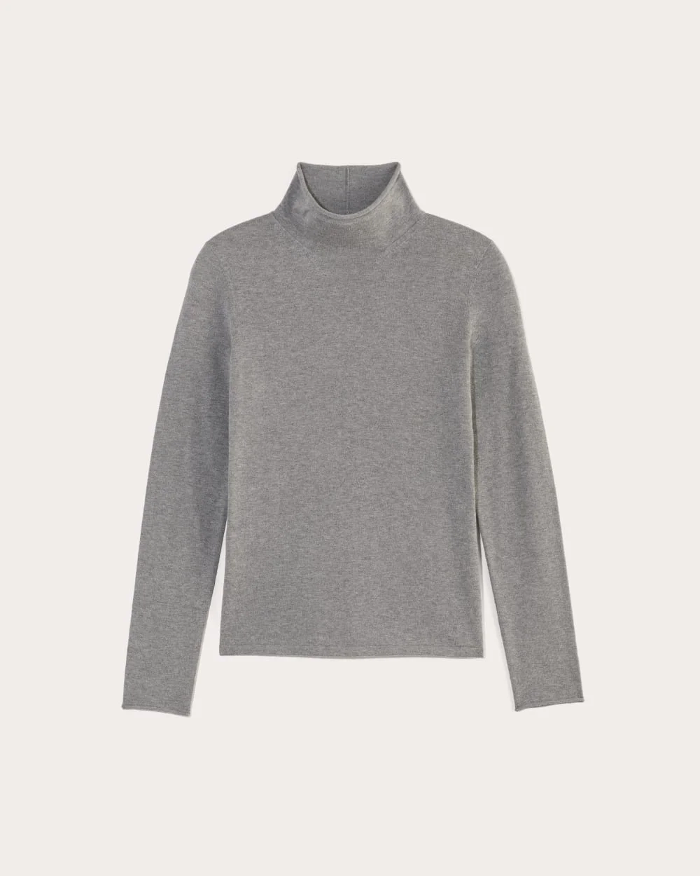 The Funnel Neck in Cotton Cashmere | Heather Charcoal (4)