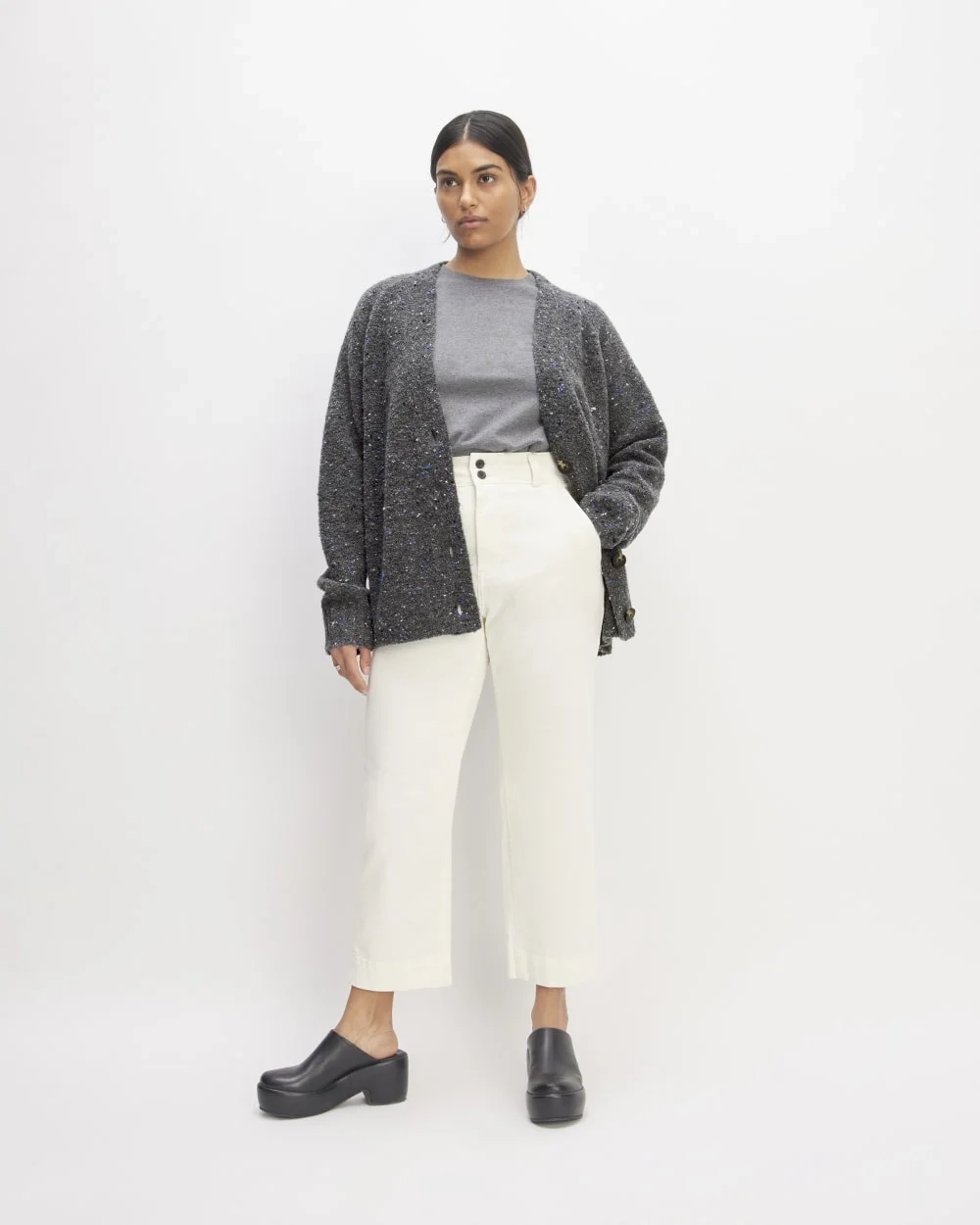 The Confetti Cardigan | Charcoal Multi (5)