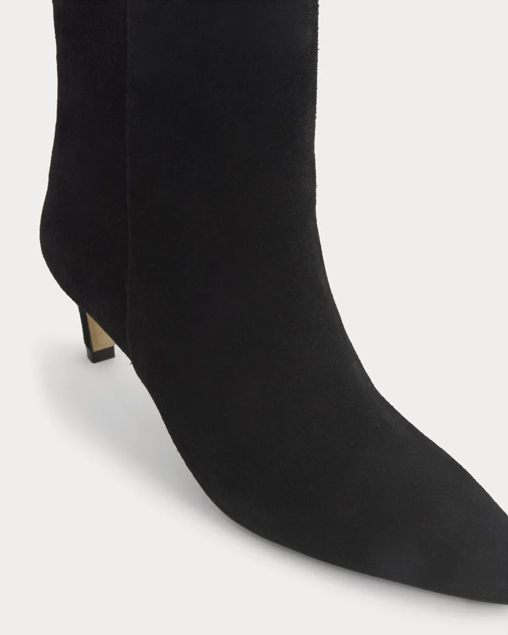Studio Kitten Heel Bootie | Black Suede (4)