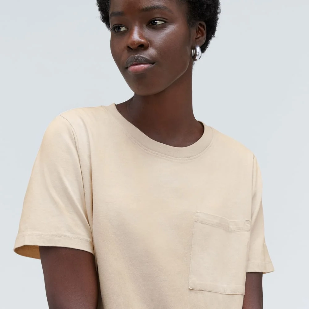 The Organic Cotton Weekend Tee Dress | Brazilian Sand (2)