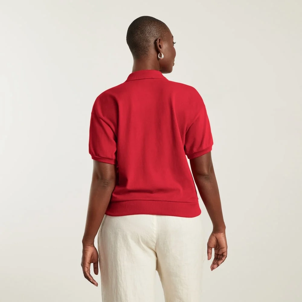 The Oversized Polo | Goji Berry (4)