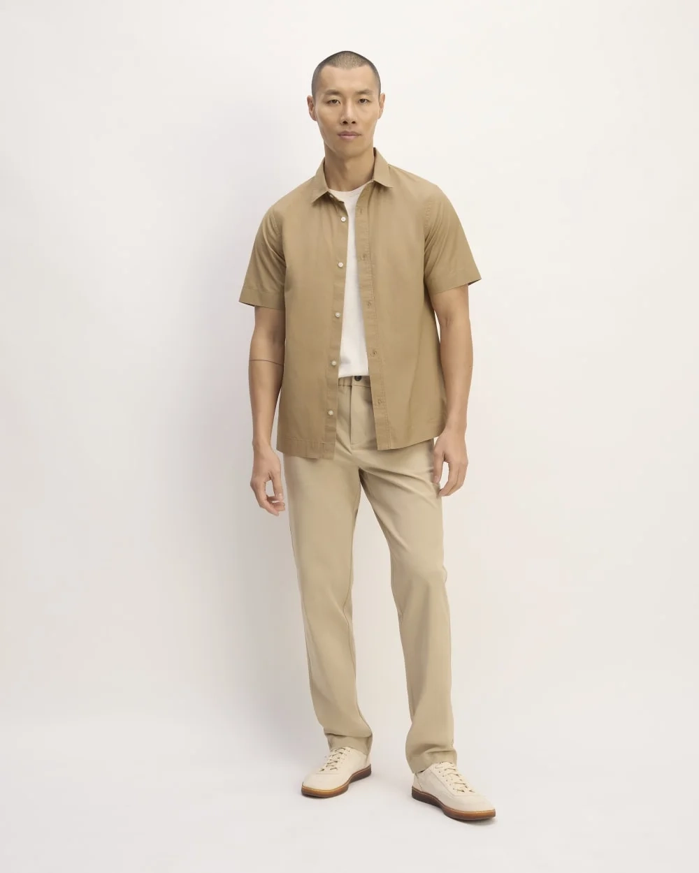 The Supima® Short-Sleeve Poplin Shirt | Tiger's Eye (3)