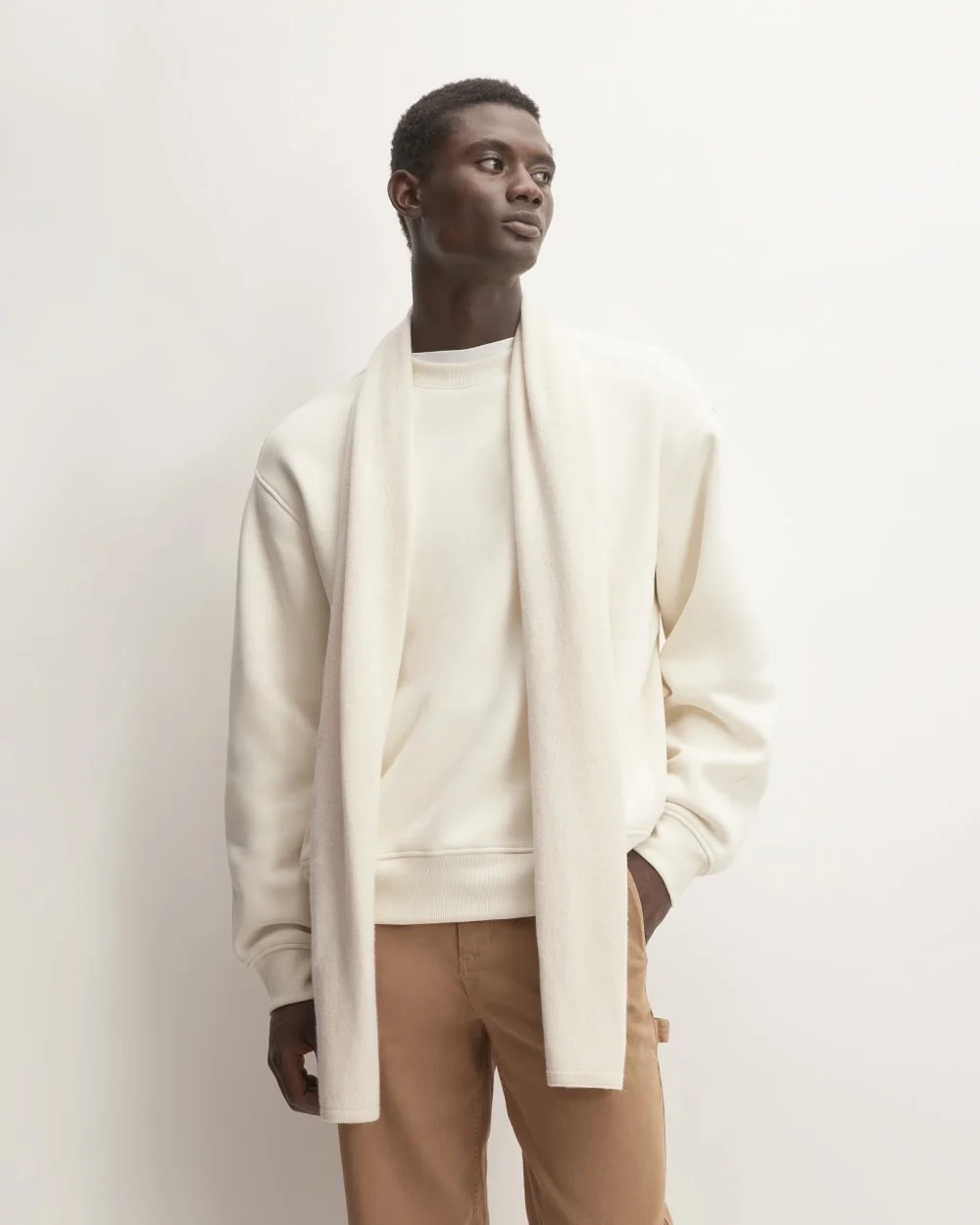 The ReCashmere Scarf | Bone