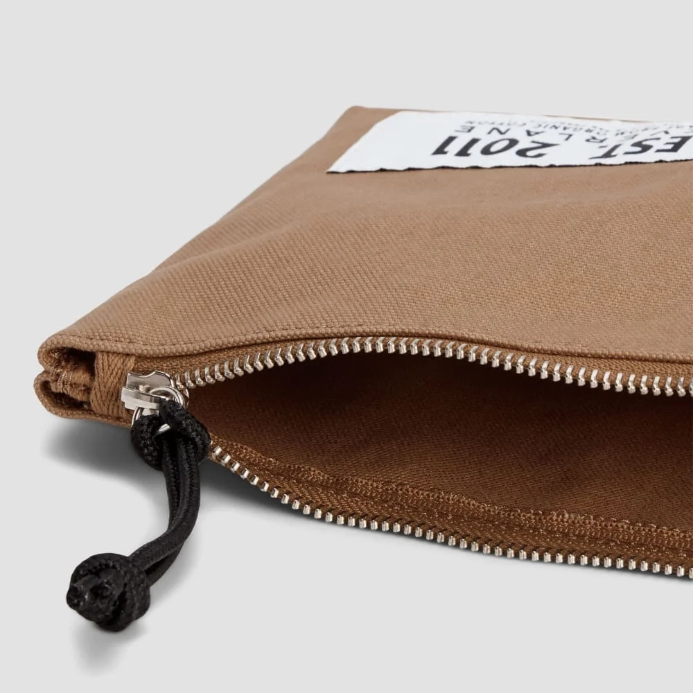 The Organic Canvas Pouch | Cappuccino (2)