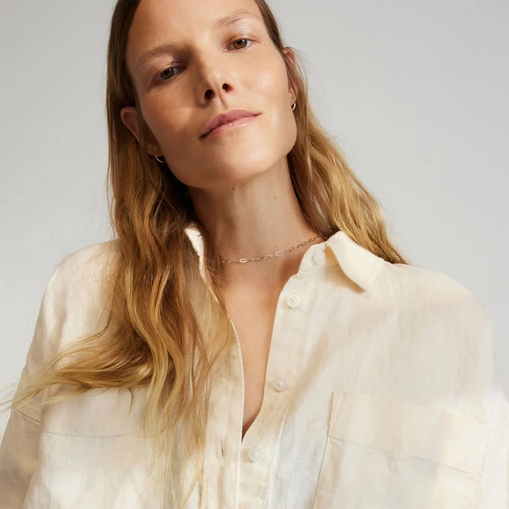 The Way-Long Linen Shirt | Canvas (6)