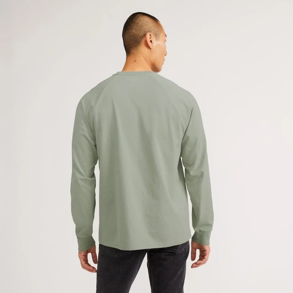 The Premium-Weight Long-Sleeve Crew | Uniform | Seagrass (3)