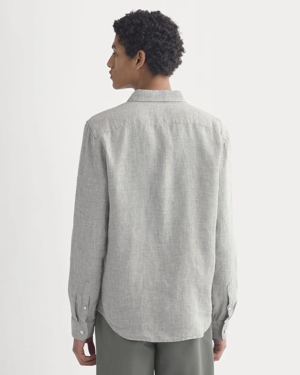 The Classic Shirt in Linen | Agave Green (5)