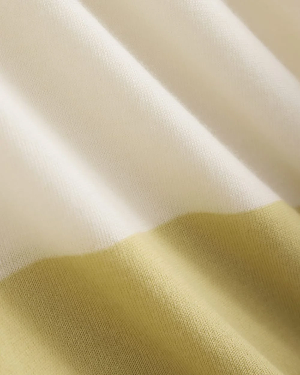 Oversized Polo in Ultrafine Merino | Double Cream / Bone Rugby Stripe (3)