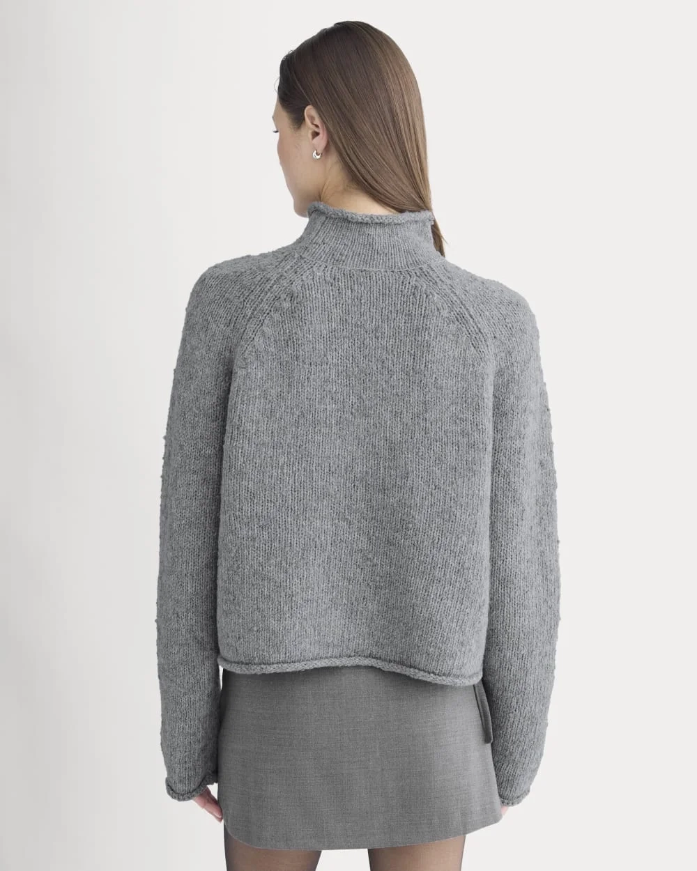 Rollneck Sweater | Heather Grey/Twist (5)