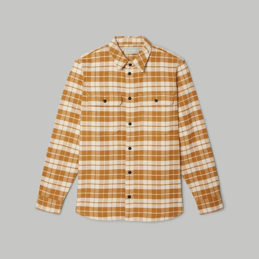 The Heavyweight Overshirt | Uniform | Golden Brown / Parchment (3)