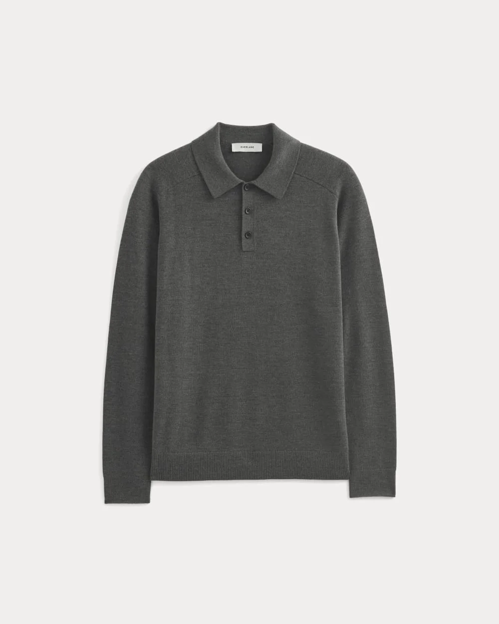 Ultrasoft Polo Sweater | Heather Mid Charcoal (4)