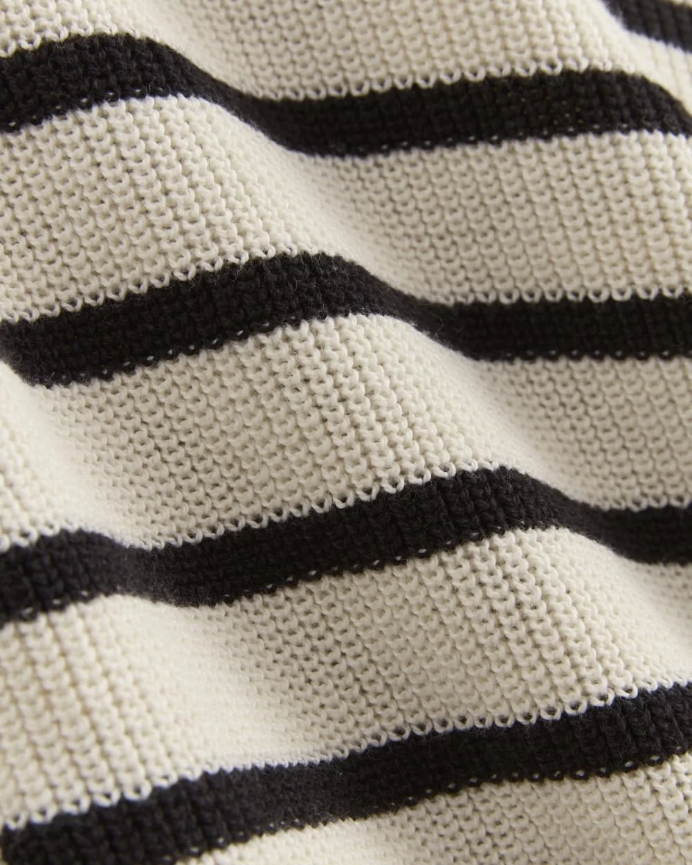 The Slouchy Funnel Neck in Everyday Cotton | Canvas / Black (4)