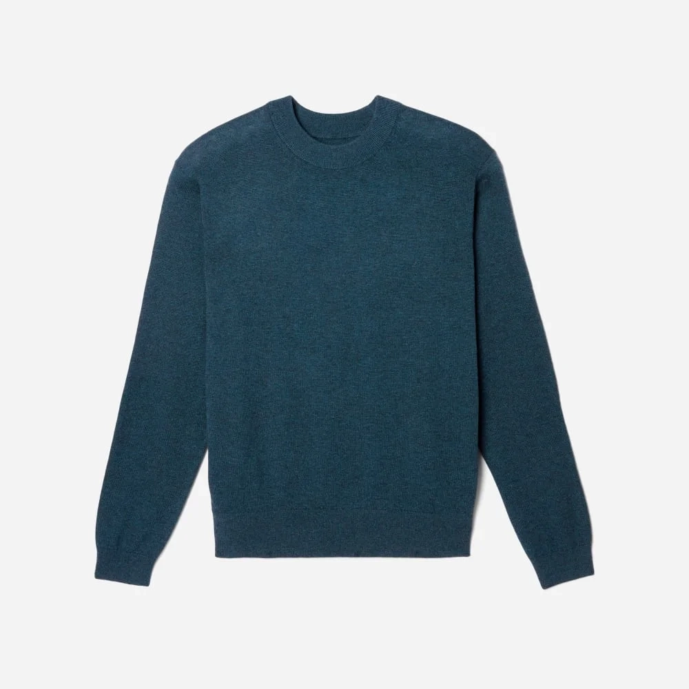 The Merino-Blend Crewneck Sweater | Deep Teal (2)