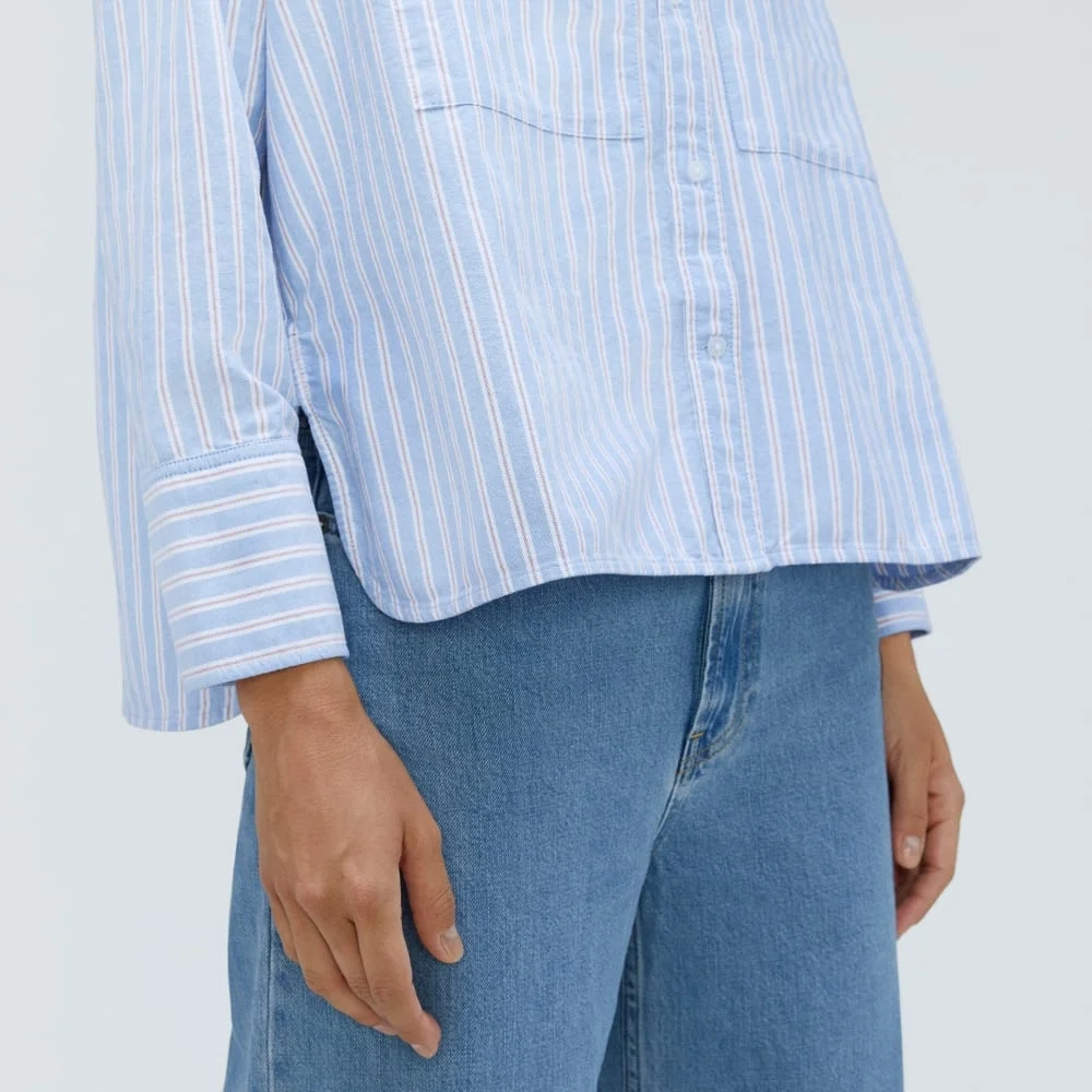 The Boxy Oxford | Sky / White (3)