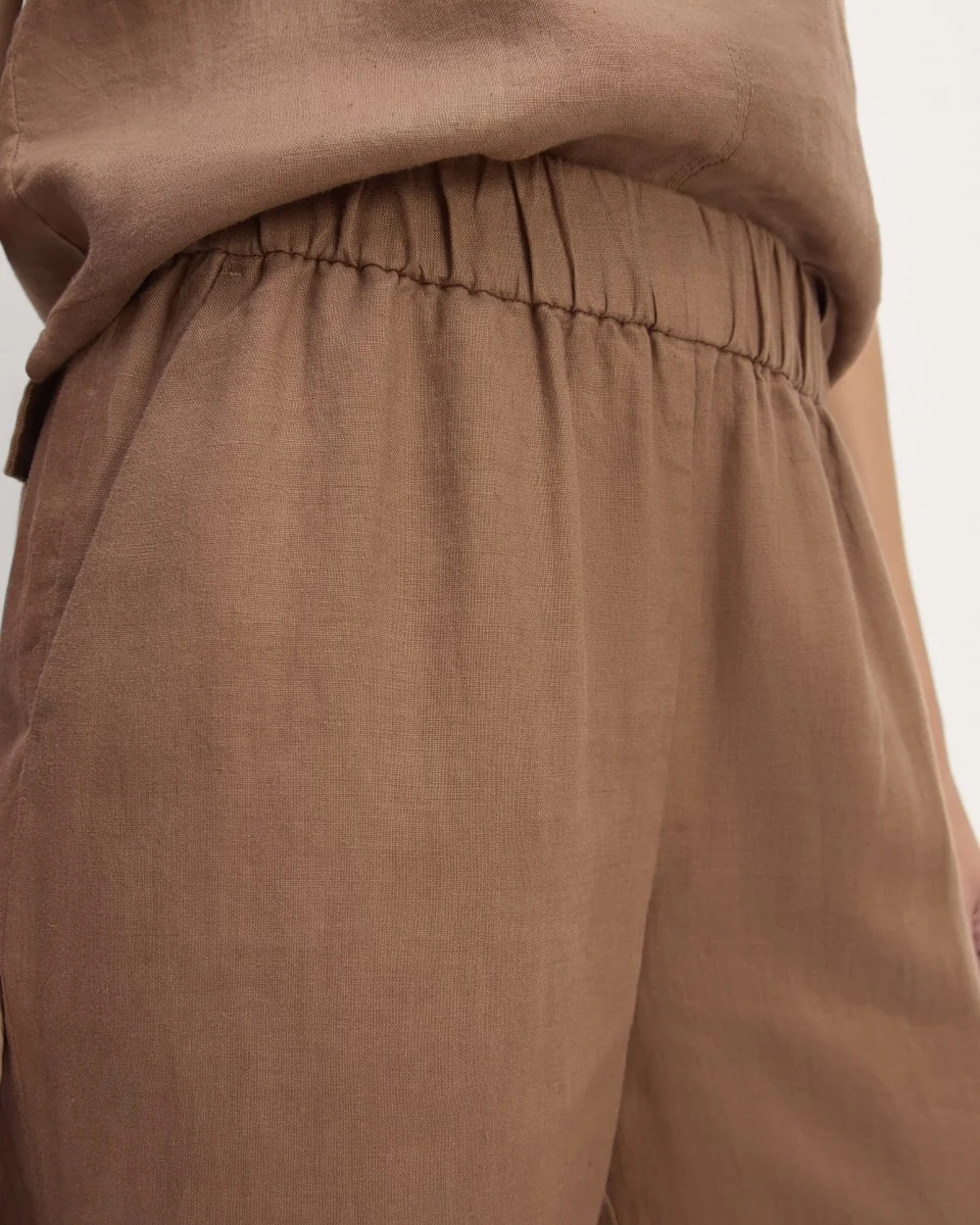 The Linen Easy Pant | Carob Brown (4)