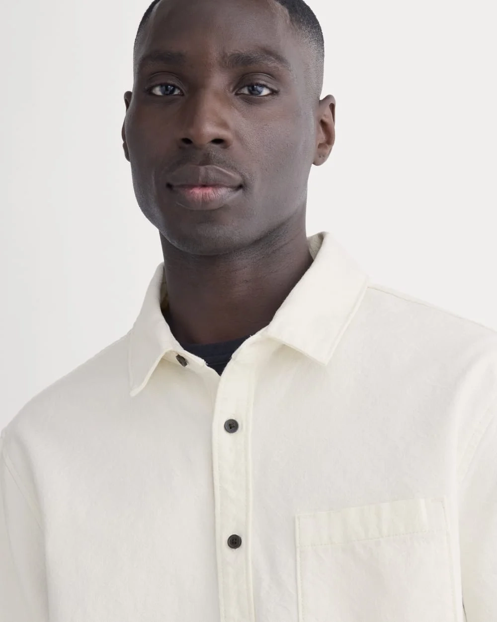 The Canvas Organic Cotton Overshirt | Bone (3)